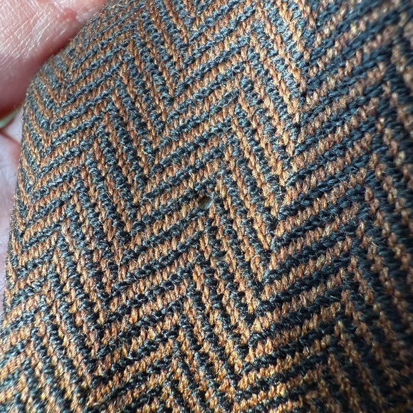 SILVERSTONE Loro Piana Herringbone Wool Cashmere Blazer Luxury Classic 42R FLAWS - Picture 15 of 16